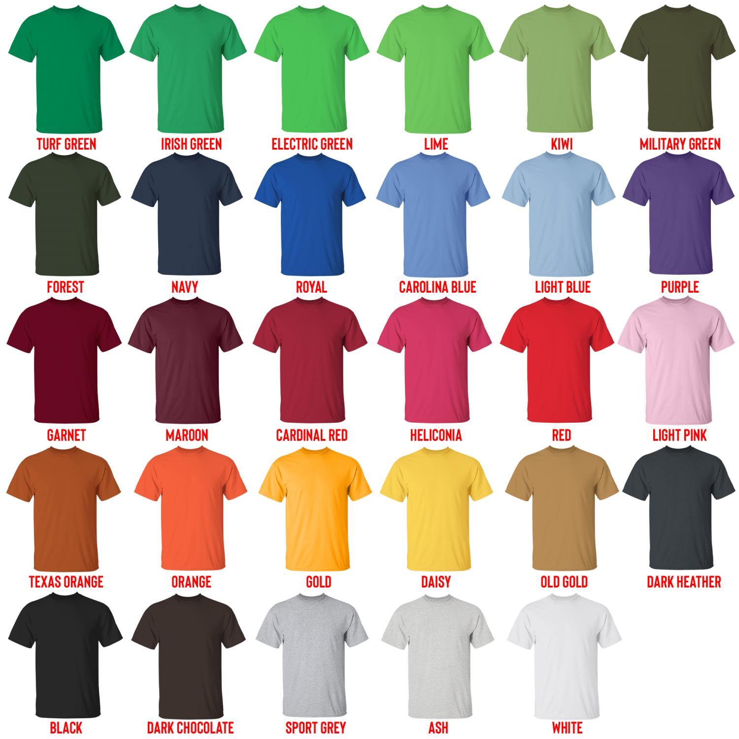 t shirt color chart - Family Guy Merch