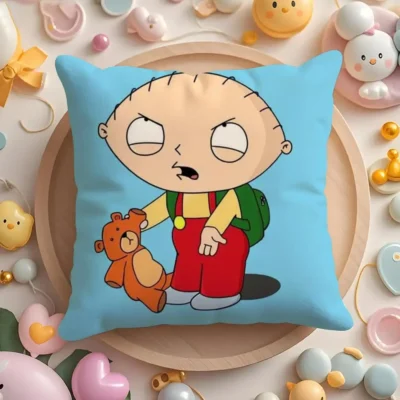 Stewie Griffin Red Outfit Iconic Pillow