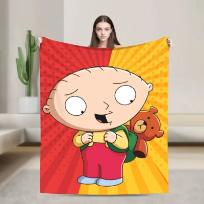 Stewie Griffin Mischief Smile Blanket