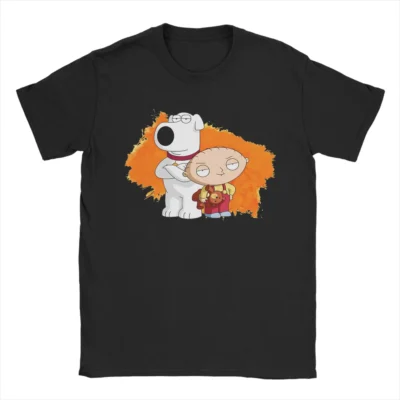 Stewie And Brian Griffin Orange Chaos T-shirt