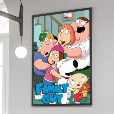 Family Guy Logo Characters Wall Art