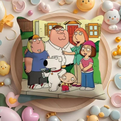 Griffin Family Full Cast Living Room Pillow