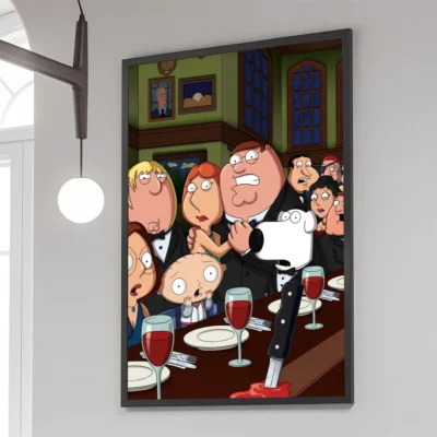 Griffin Family Dinner Scene Wall Art