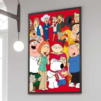 Family Guy Character Crowd Wall Art