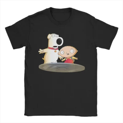 Stewie Griffin Brian Griffin Cartoon Duo T-shirt