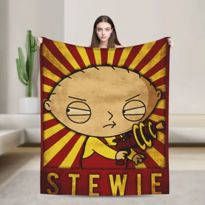 Stewie Griffin Hypnotic Sunburst Blanket
