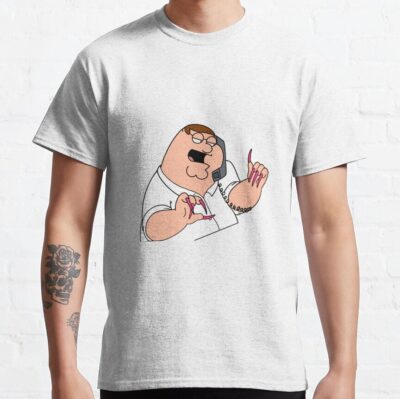 Acrylic Nails Peter Family Guy T-Shirt
