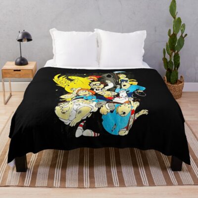 Family Guy Fight Scene Throw Blanket