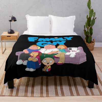 Family Guy Family With Throw Blanket