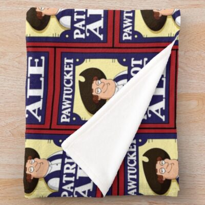 Alternative view of Pawtucket Patriot Ale Logo Design Throw Blanket