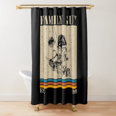 Retro Family Guy Shower Curtain