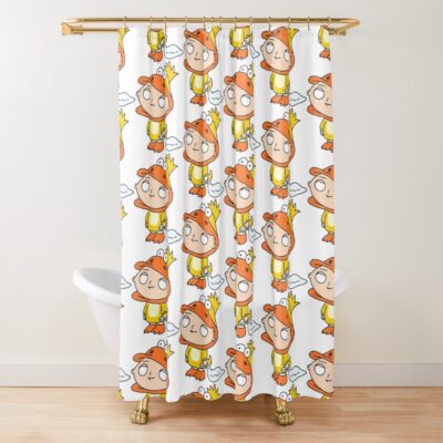 Ducky Stewie Shower Curtain