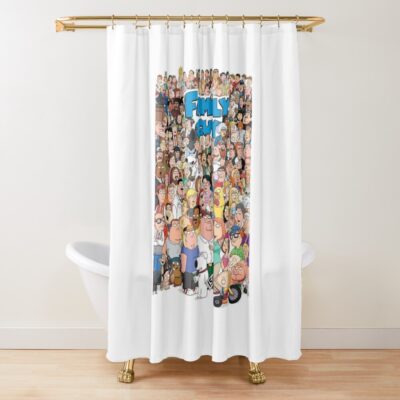 Family Guy Characters Shower Curtain