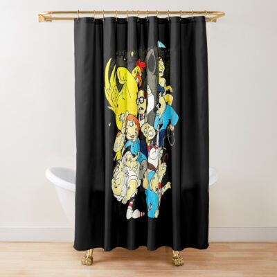 Family Guy Fight Scene Shower Curtain